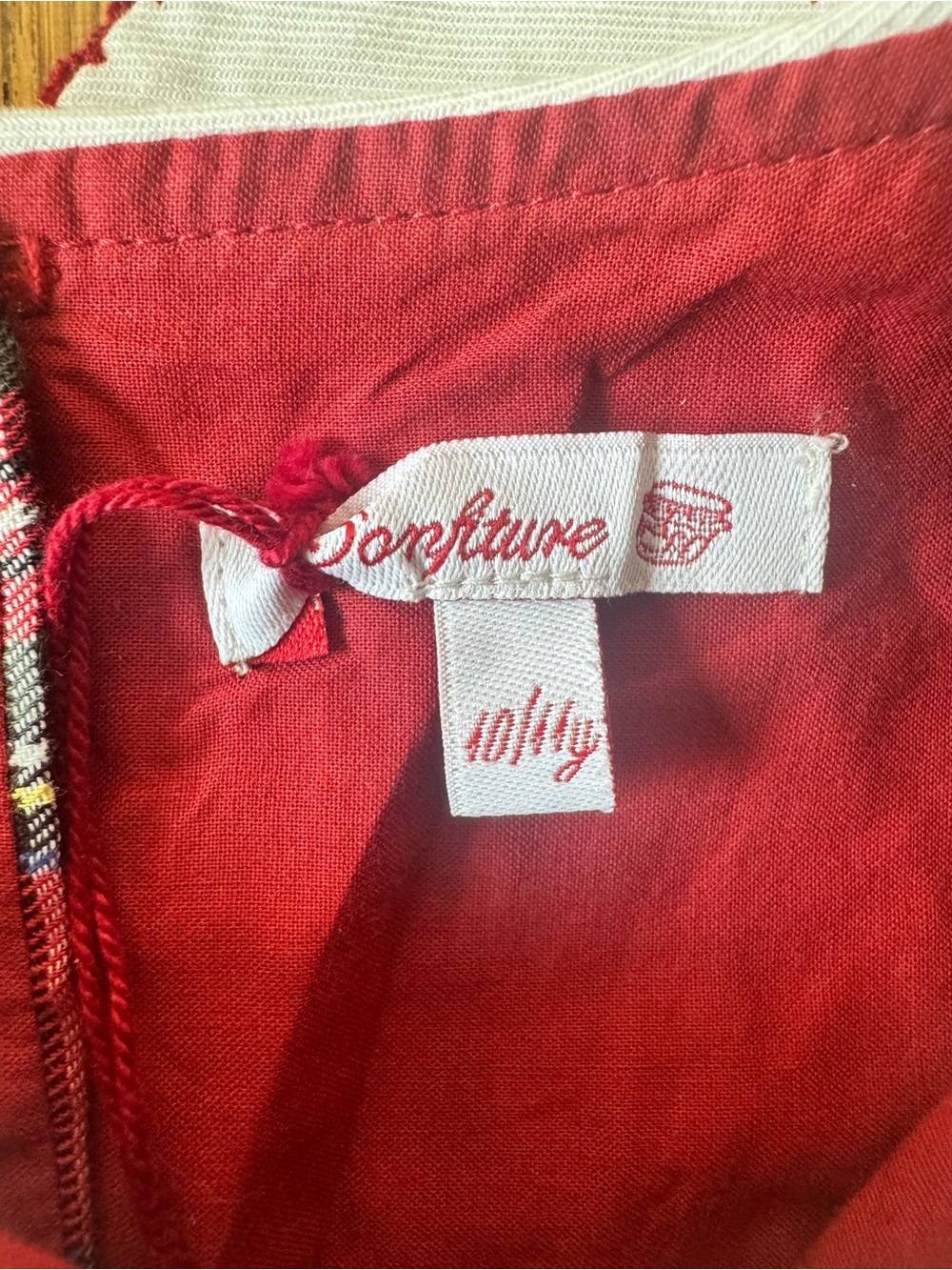 NWT Confiture for Trotters 10/11 Years Girls Dress Plaid Red Smocked Tartan - Picture 3 of 9